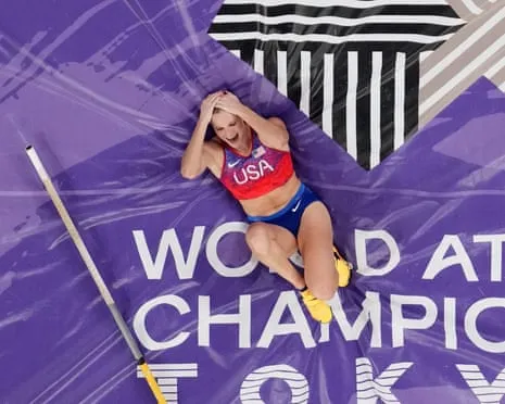 The American vaulter claims 3rd world championship vaulting gold in dramatic Tokyo final