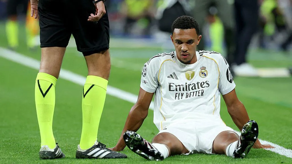 The English defender suffers premature injury in the Spanish giants UCL tie